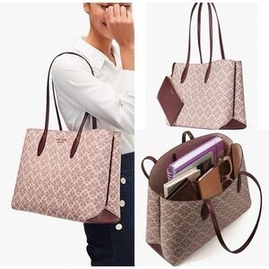 Elegant Women's Tote Bag - Pink